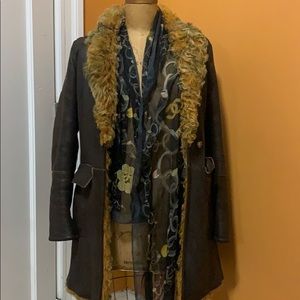 Authentic Burberry sheepskin coat